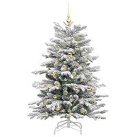 Albero di Natale Artificiale con Rami Pieghevoli Bianco 150 cm 3395635
