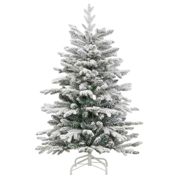 Albero di Natale Artificiale-Albero Natalizio con Rami Pieghevoli Bianco 150 cm 164817