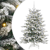 Albero di Natale Artificiale con Rami Pieghevoli Bianco 150 cm 3395636