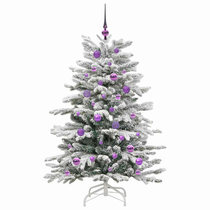 Albero di Natale Artificiale con Rami Pieghevoli Bianco 150 cm 3395637