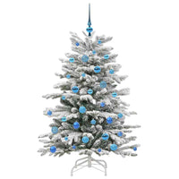 Albero di Natale Artificiale con Rami Pieghevoli Bianco 150 cm 3395638