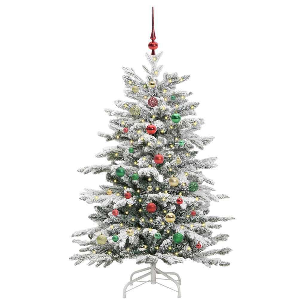 Albero di Natale Artificiale con Rami Pieghevoli Bianco 150 cm 3395639