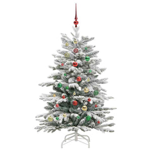 Albero di Natale Artificiale con Rami Pieghevoli Bianco 150 cm 3395639