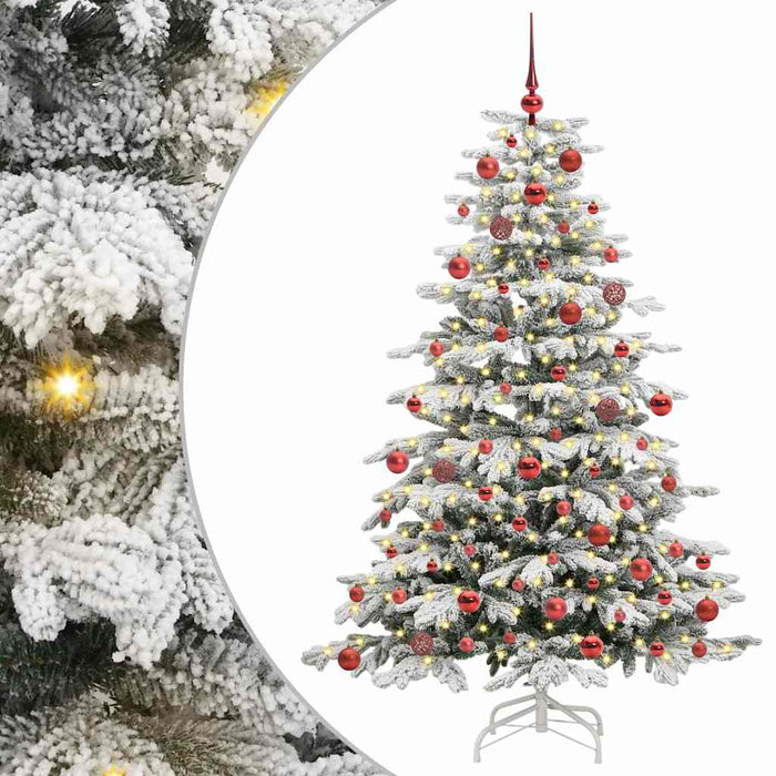 Albero di Natale Artificiale con Rami Pieghevoli Bianco 180 cm 3395640