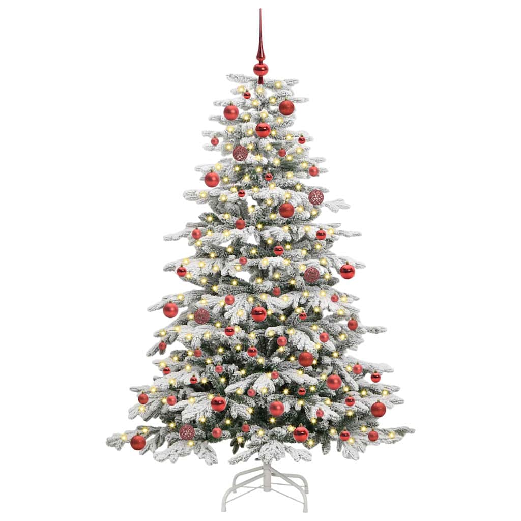 Albero di Natale Artificiale con Rami Pieghevoli Bianco 180 cm 3395640