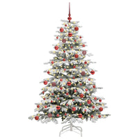Albero di Natale Artificiale con Rami Pieghevoli Bianco 180 cm 3395640