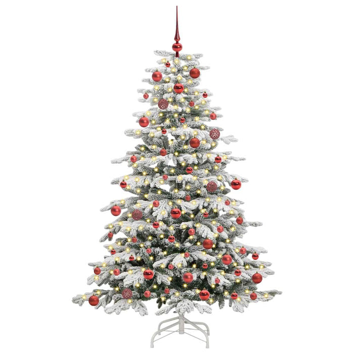 Albero di Natale Artificiale con Rami Pieghevoli Bianco 180 cm 3395640