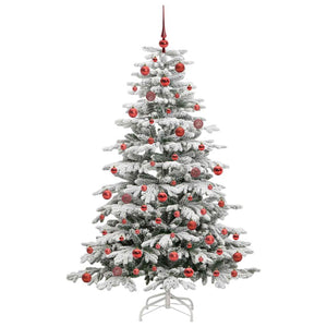 Albero di Natale Artificiale con Rami Pieghevoli Bianco 180 cm 3395640
