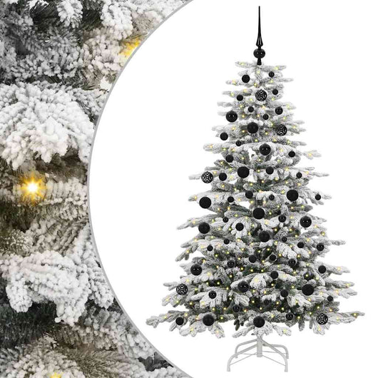 Albero di Natale Artificiale con Rami Pieghevoli Bianco 180 cm 3395641