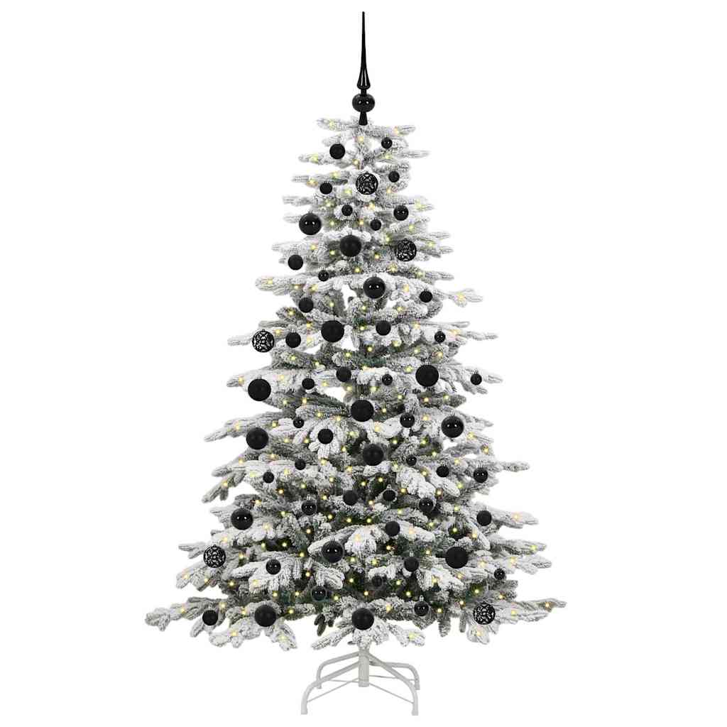 Albero di Natale Artificiale-Albero Natalizio con Rami Pieghevoli Bianco 180 cm 300262