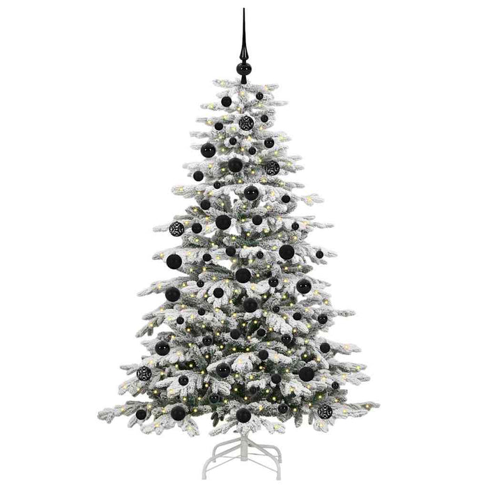 Albero di Natale Artificiale con Rami Pieghevoli Bianco 180 cm 3395641