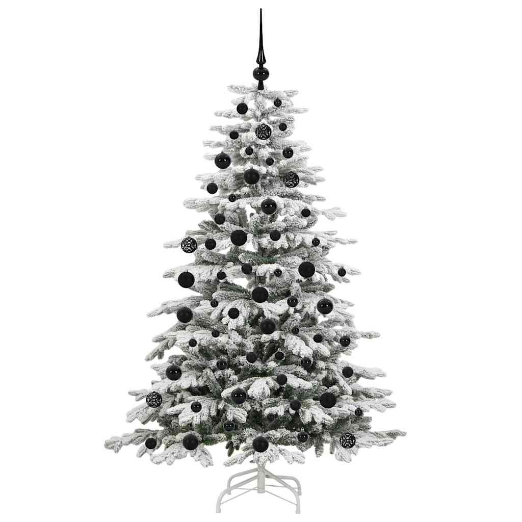 Albero di Natale Artificiale con Rami Pieghevoli Bianco 180 cm 3395641
