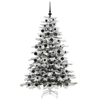 Albero di Natale Artificiale con Rami Pieghevoli Bianco 180 cm 3395641
