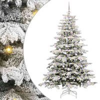 Albero di Natale Artificiale con Rami Pieghevoli Bianco 180 cm 3395642