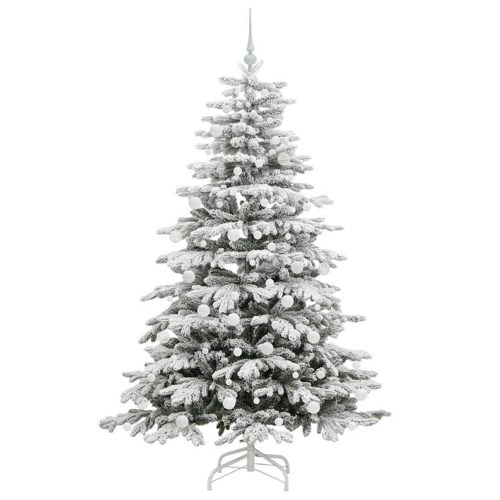 Albero di Natale Artificiale con Rami Pieghevoli Bianco 180 cm 3395643