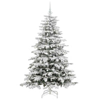 Albero di Natale Artificiale con Rami Pieghevoli Bianco 180 cm 3395643