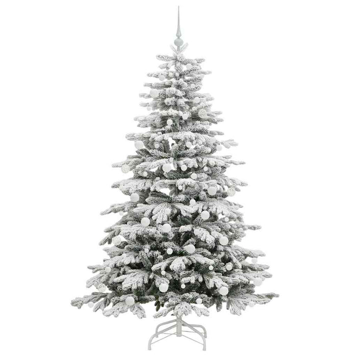 Albero di Natale Artificiale con Rami Pieghevoli Bianco 180 cm 3395643