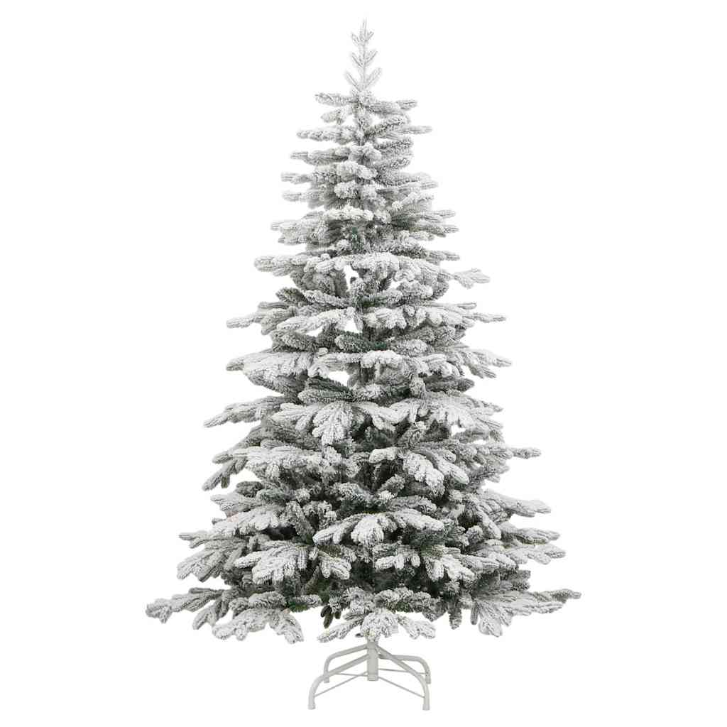 Albero di Natale Artificiale con Rami Pieghevoli Bianco 180 cm 3395643