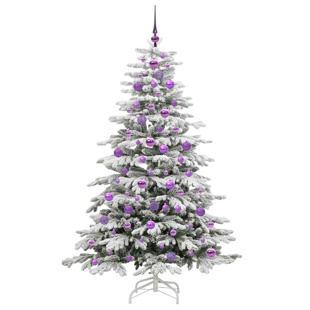 Albero di Natale Artificiale con Rami Pieghevoli Bianco 180 cm 3395646