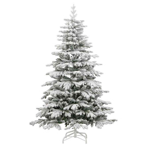 Albero di Natale Artificiale con Rami Pieghevoli Bianco 180 cm 3395646