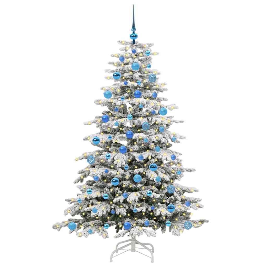 Albero di Natale Artificiale con Rami Pieghevoli Bianco 180 cm 3395647