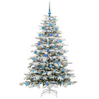 Albero di Natale Artificiale con Rami Pieghevoli Bianco 180 cm 3395647