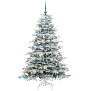 Albero di Natale Artificiale con Rami Pieghevoli Bianco 180 cm 3395647