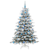 Albero di Natale Artificiale con Rami Pieghevoli Bianco 180 cm 3395647