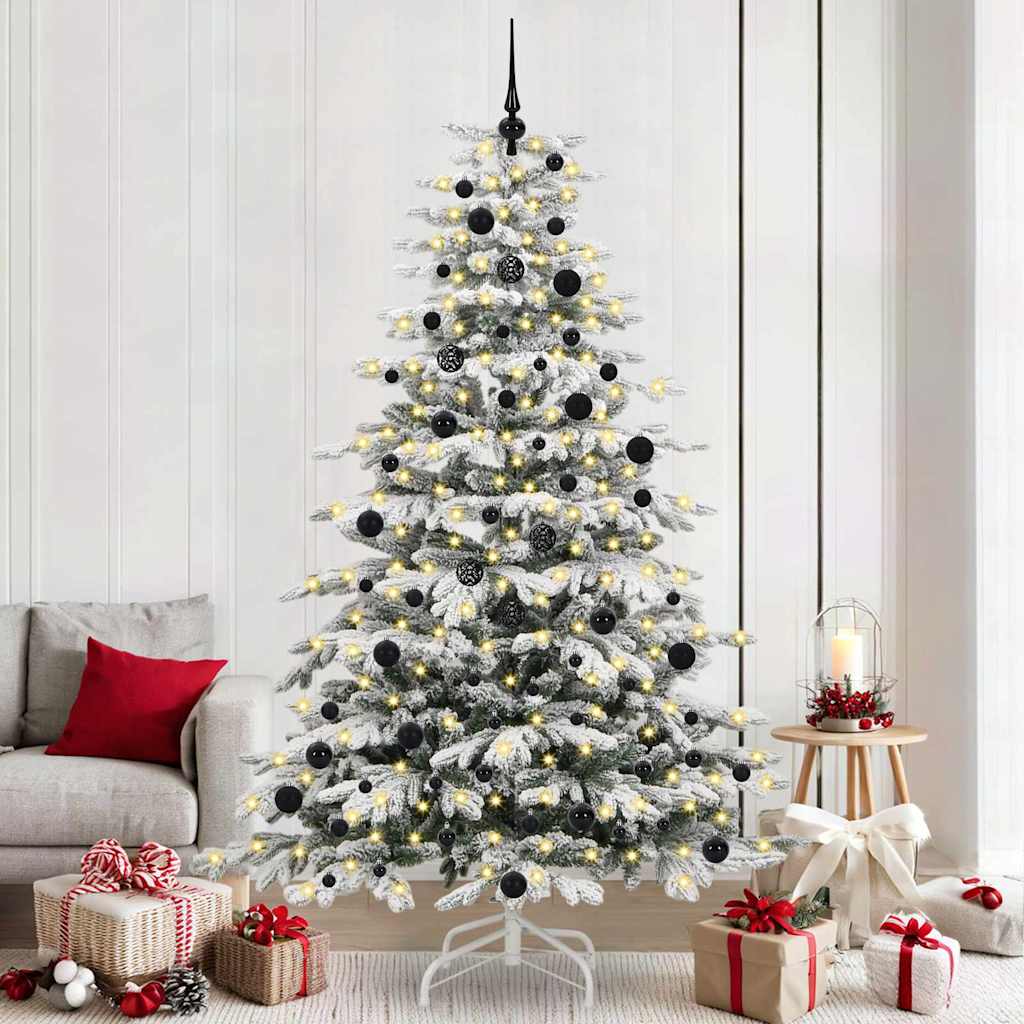 Albero di Natale Artificiale con Rami Pieghevoli Bianco 240 cm 3395659