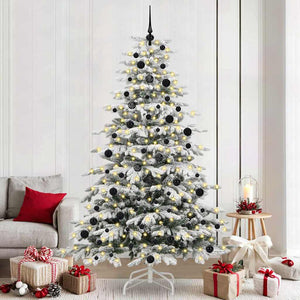 Albero di Natale Artificiale con Rami Pieghevoli Bianco 240 cm 3395659