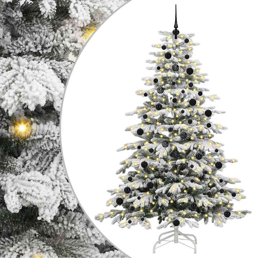Albero di Natale Artificiale con Rami Pieghevoli Bianco 240 cm 3395659