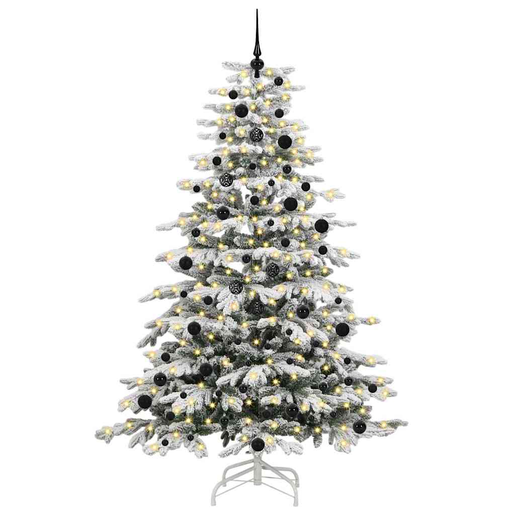 Albero di Natale Artificiale con Rami Pieghevoli Bianco 240 cm 3395659