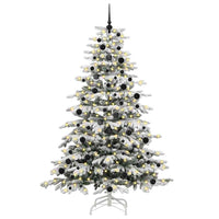 Albero di Natale Artificiale con Rami Pieghevoli Bianco 240 cm 3395659