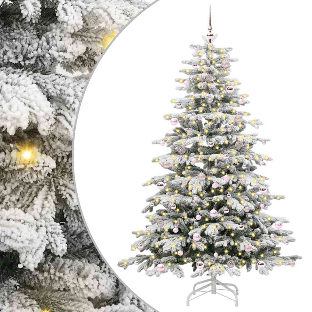 Albero di Natale Artificiale con Rami Pieghevoli Bianco 240 cm 3395660