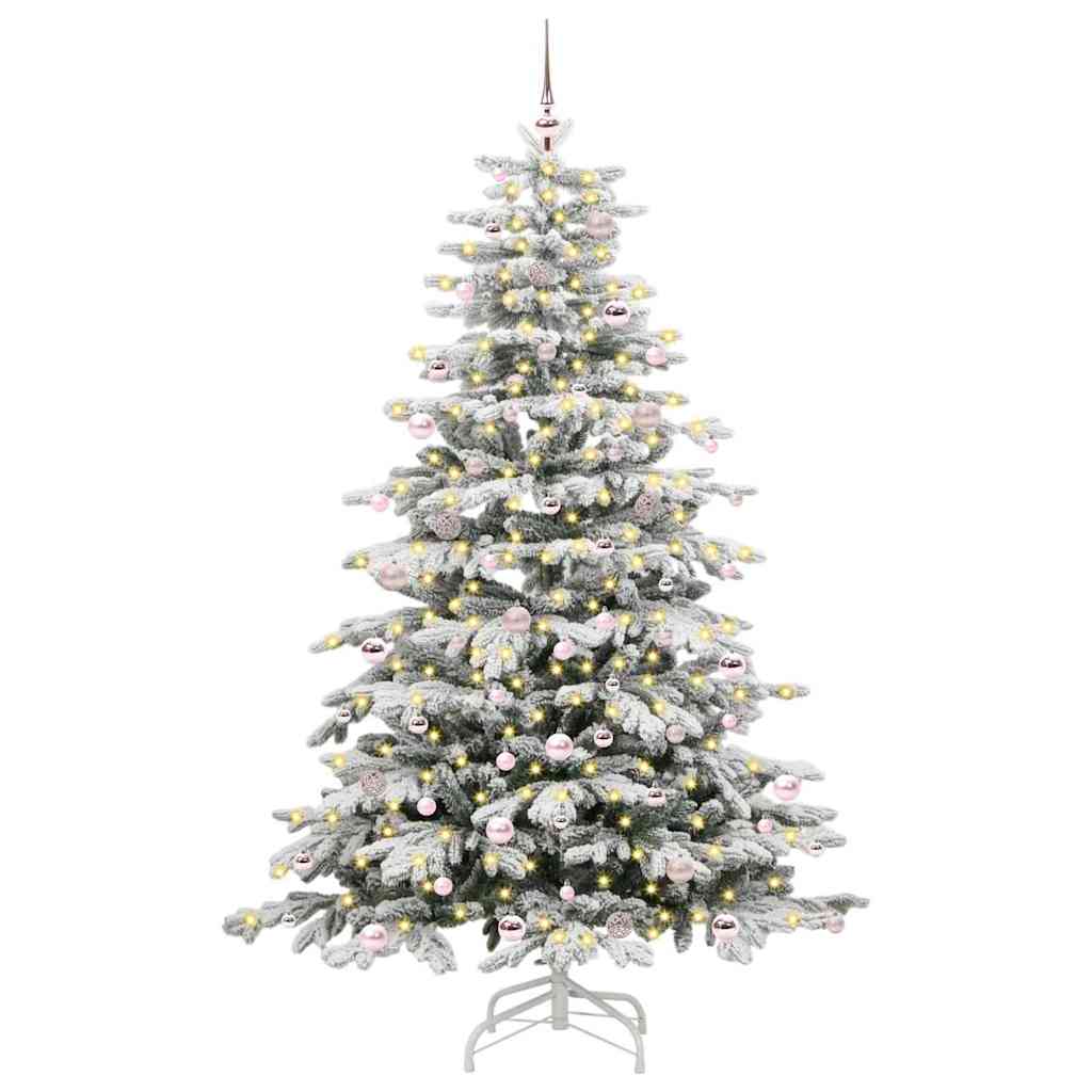 Albero di Natale Artificiale con Rami Pieghevoli Bianco 240 cm 3395660