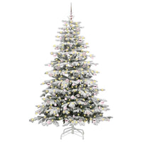 Albero di Natale Artificiale con Rami Pieghevoli Bianco 240 cm 3395660