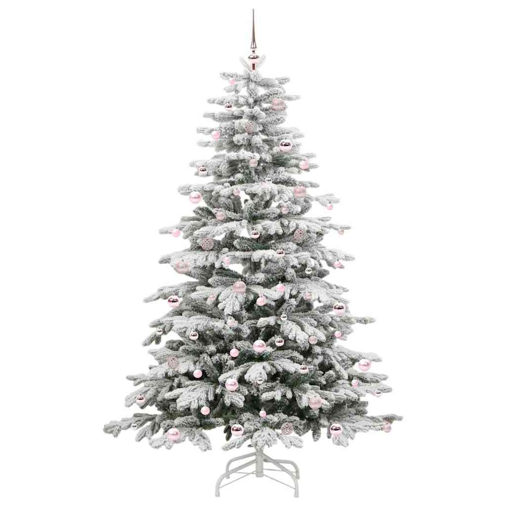 Albero di Natale Artificiale con Rami Pieghevoli Bianco 240 cm 3395660