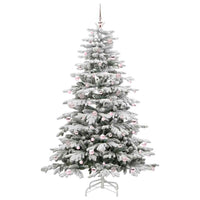 Albero di Natale Artificiale con Rami Pieghevoli Bianco 240 cm 3395660