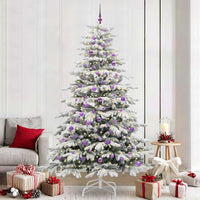Albero di Natale Artificiale con Rami Pieghevoli Bianco 240 cm 3395664