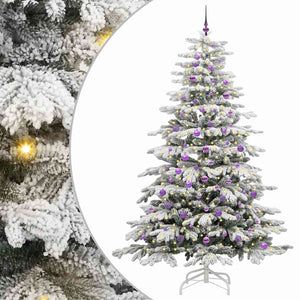 Albero di Natale Artificiale con Rami Pieghevoli Bianco 240 cm 3395664