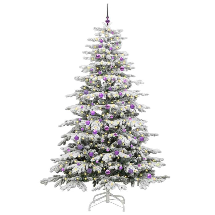 Albero di Natale Artificiale con Rami Pieghevoli Bianco 240 cm 3395664