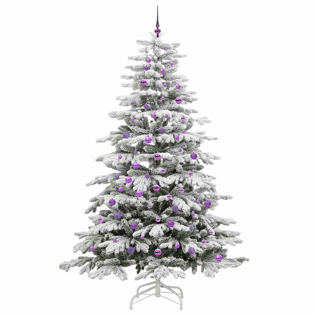 Albero di Natale Artificiale con Rami Pieghevoli Bianco 240 cm 3395664