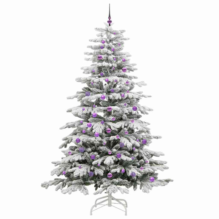 Albero di Natale Artificiale con Rami Pieghevoli Bianco 240 cm 3395664