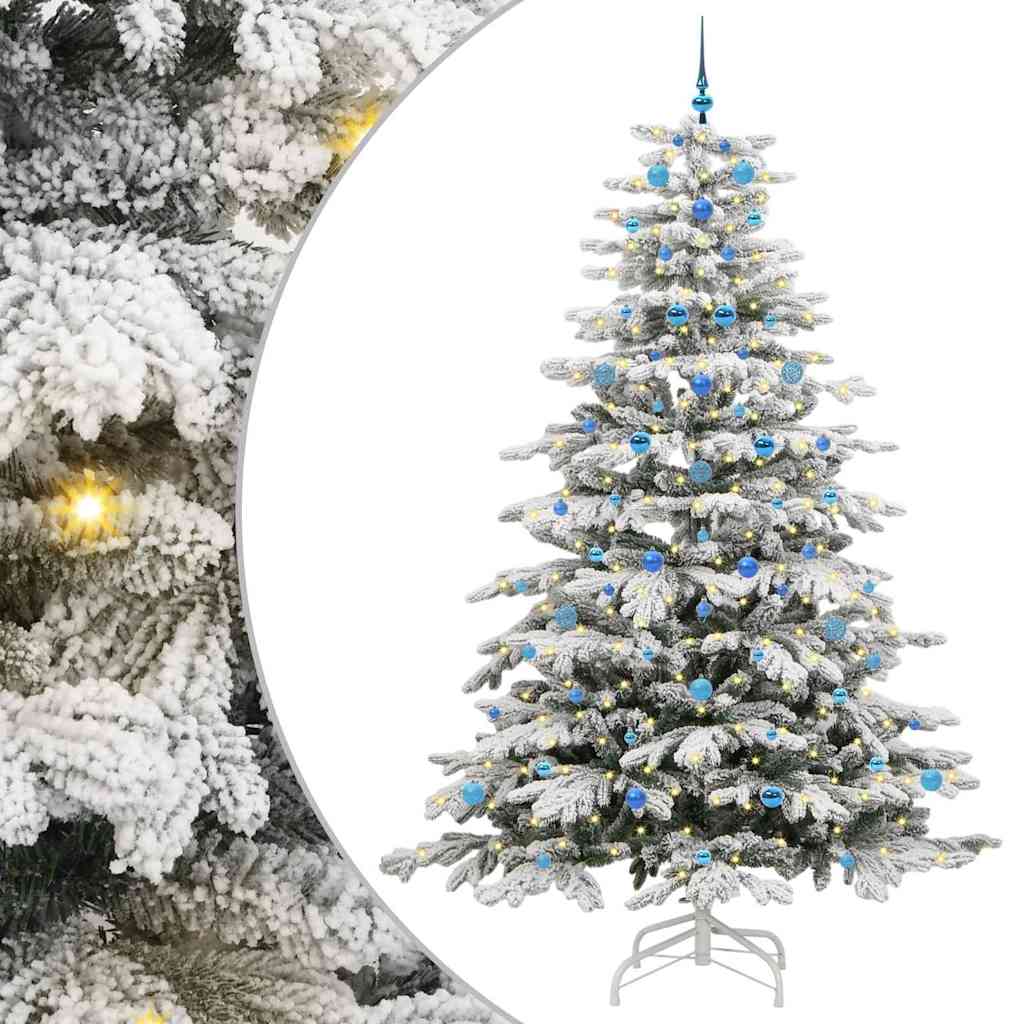 Albero di Natale Artificiale con Rami Pieghevoli Bianco 240 cm 3395665