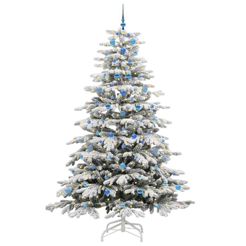 Albero di Natale Artificiale con Rami Pieghevoli Bianco 240 cm 3395665