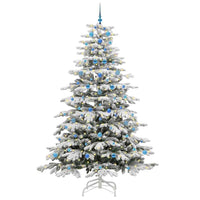 Albero di Natale Artificiale con Rami Pieghevoli Bianco 240 cm 3395665