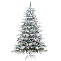 Albero di Natale Artificiale con Rami Pieghevoli Bianco 240 cm 3395665
