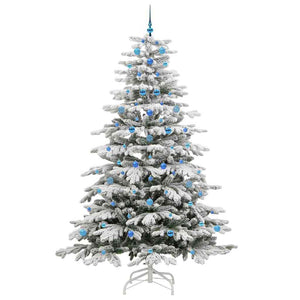 Albero di Natale Artificiale con Rami Pieghevoli Bianco 240 cm 3395665