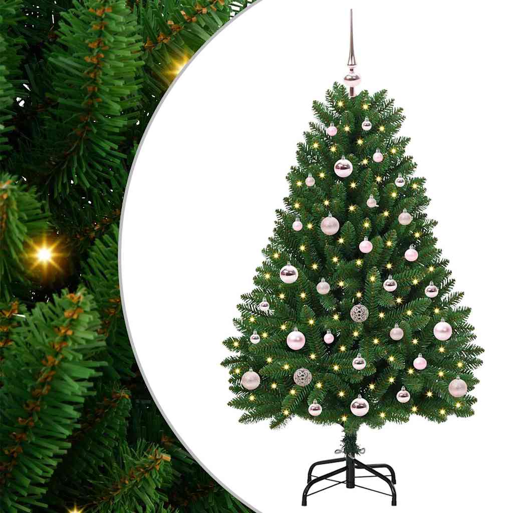 Albero di Natale artificiale Verde 120 cm PVC e Metallo 3395669
