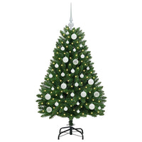 Albero di Natale Artificiale-Albero Natalizio Verde 120 cm PVC e Metallo 138810